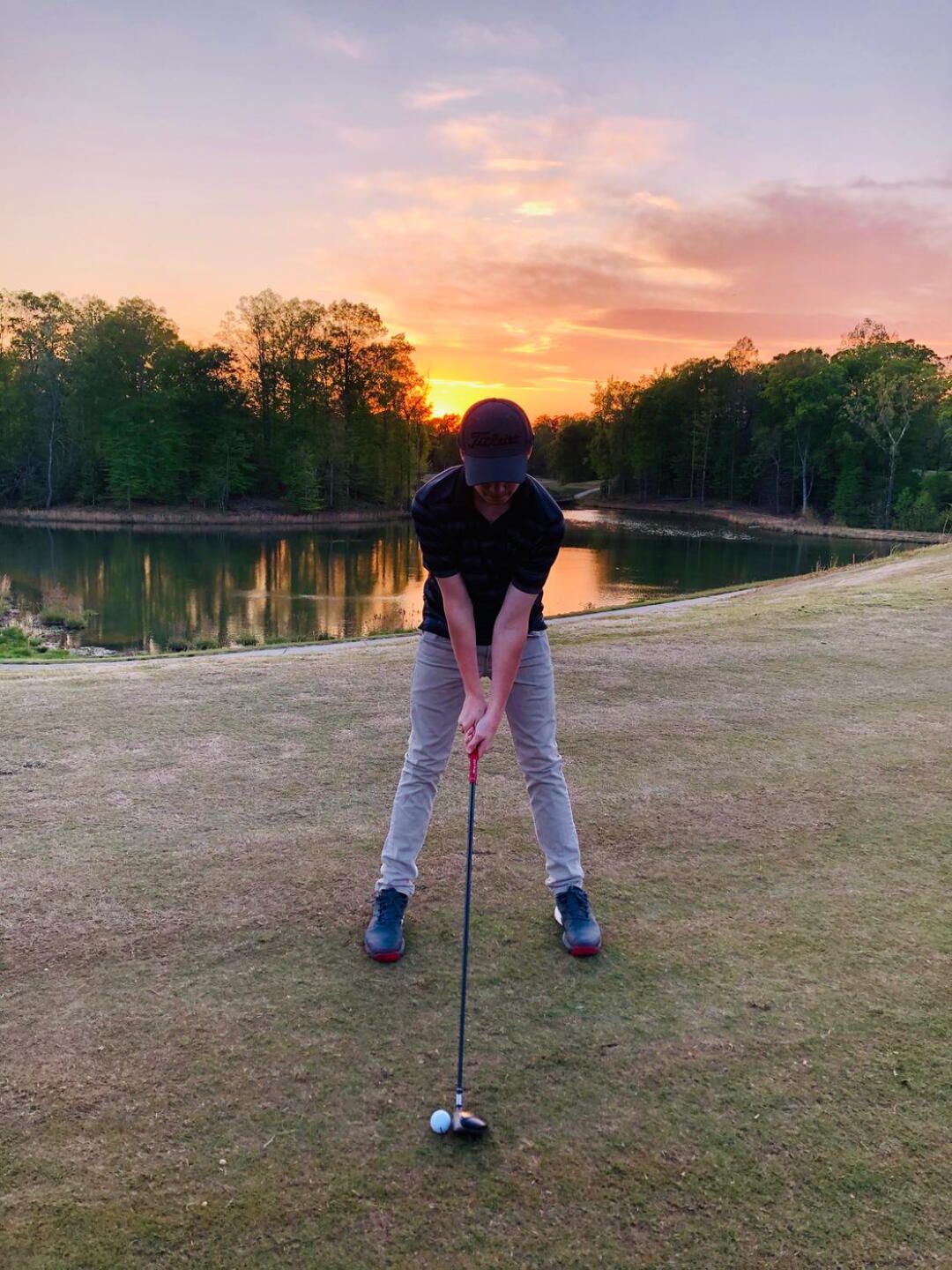 my son CJ on the 18th fairway (Photo submitted by jimijames on 04/22/2020)