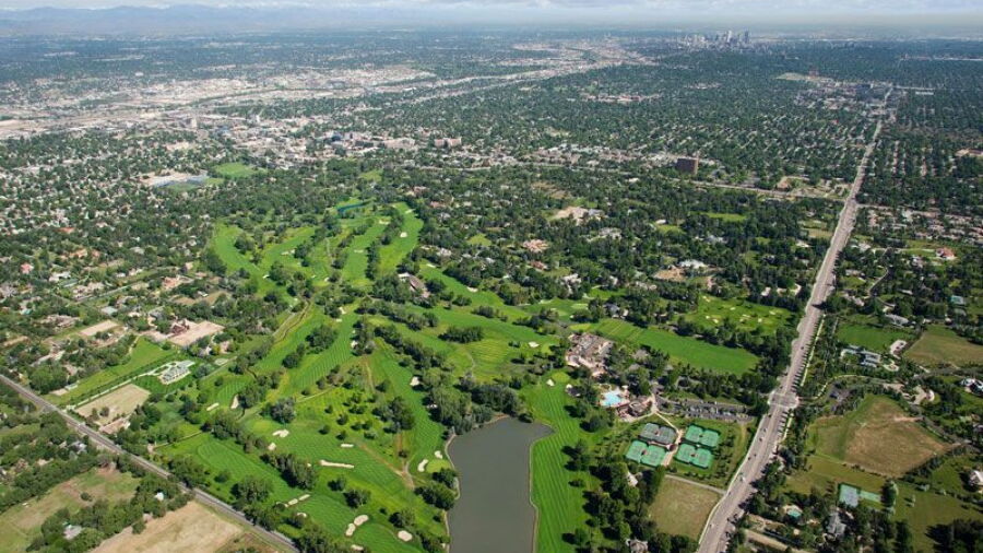 Cherry Hills CC: Aerial view