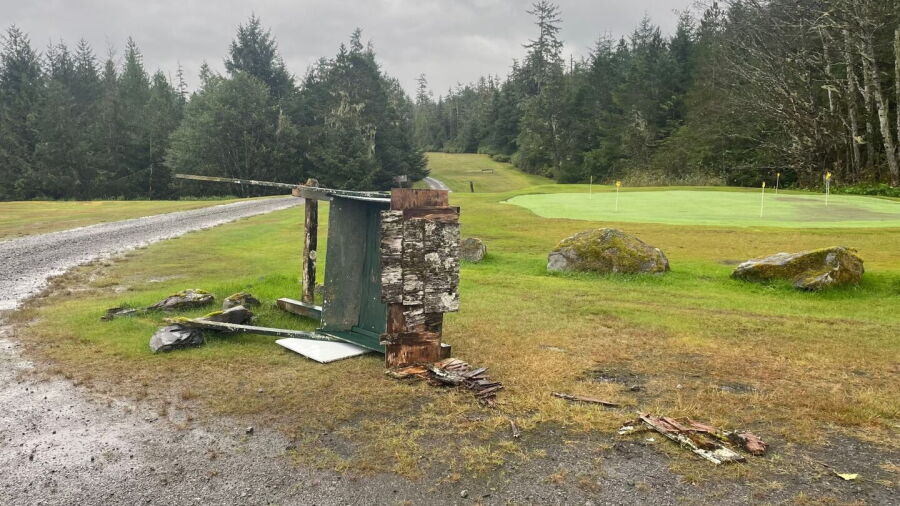 Muskeg Meadows GC: Practice area