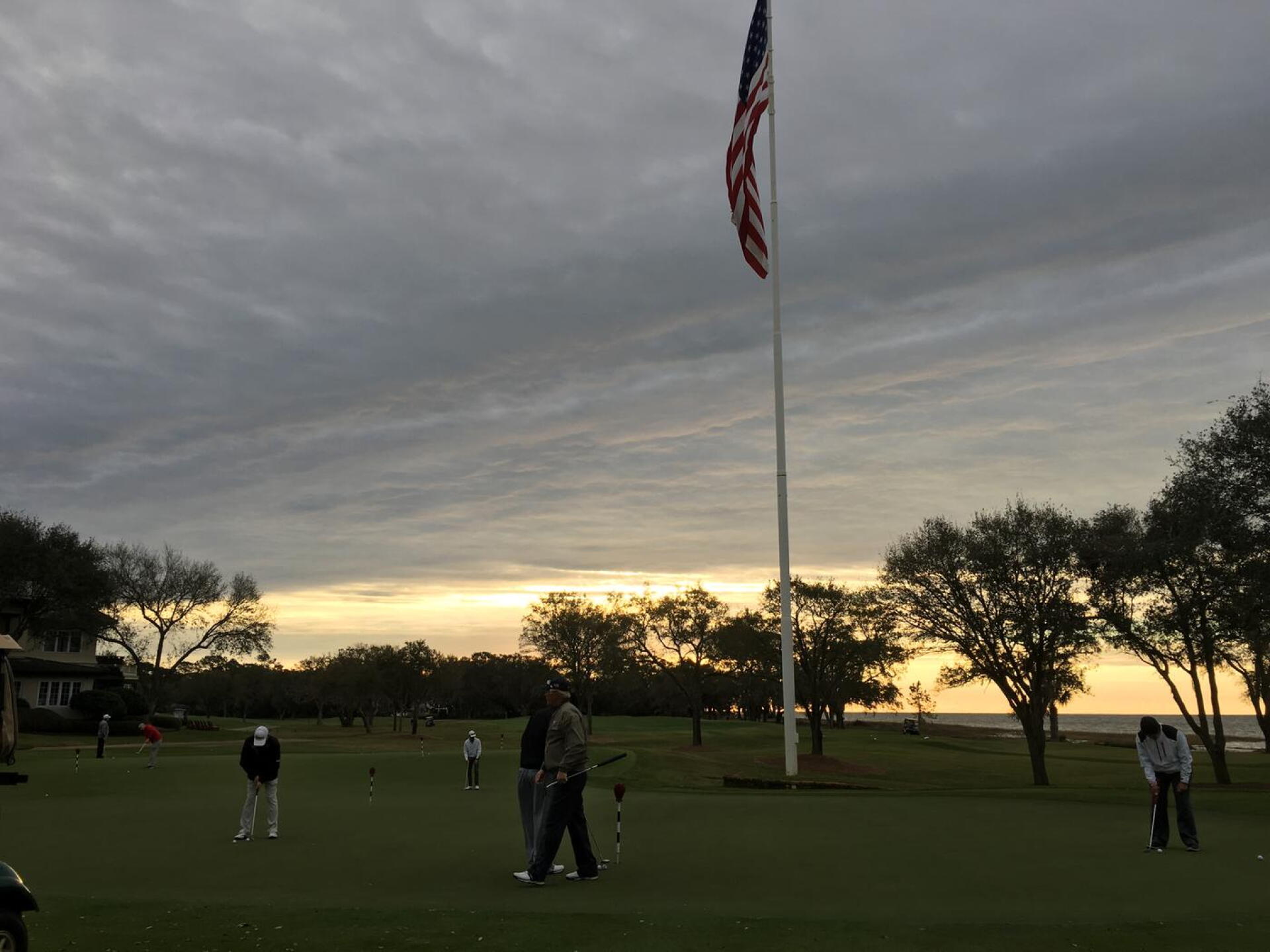 Putting green and giant flag (Photo submitted by zbuechner4 on 01/30/2017)
