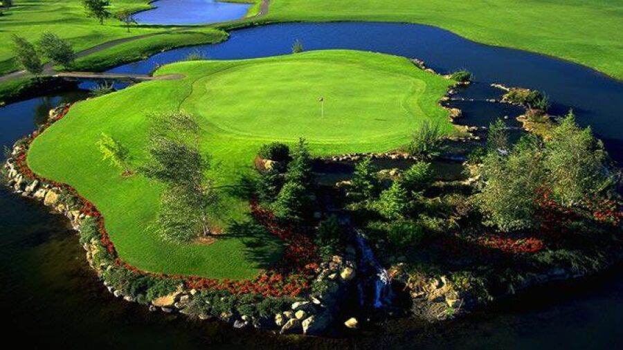 Homestead Farms GC: Island green