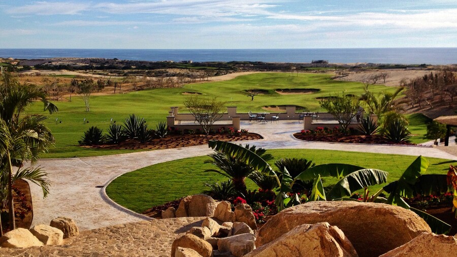 El Cardonal course at Diamante Cabo San Lucas - clubhouse view 
