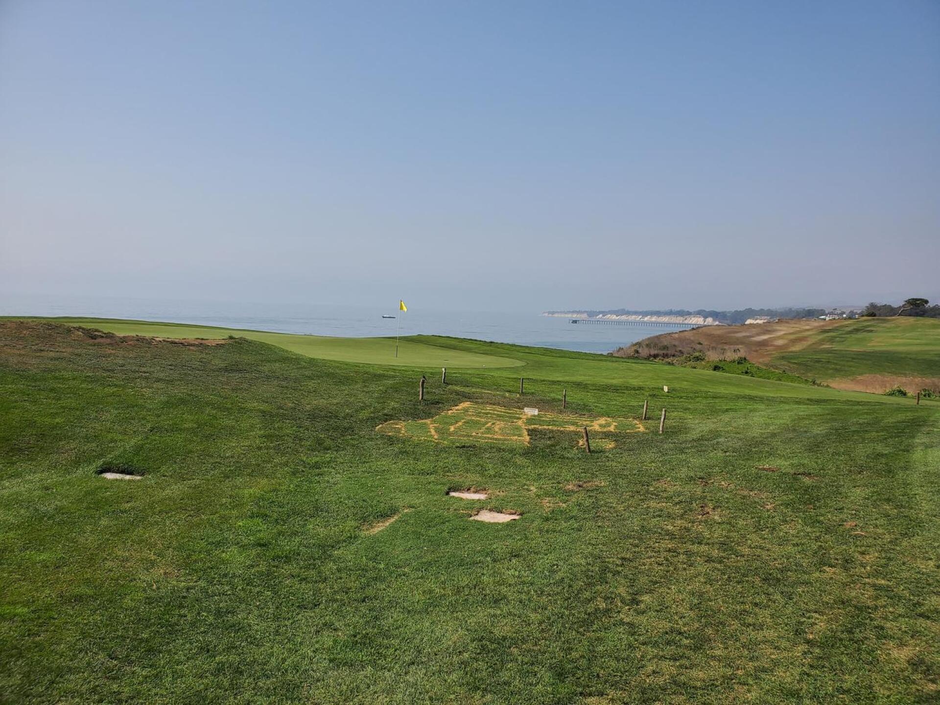 4 ground under repair spots near 1 green - yuck (Photo submitted by AbeFroman2 on 10/07/2020)