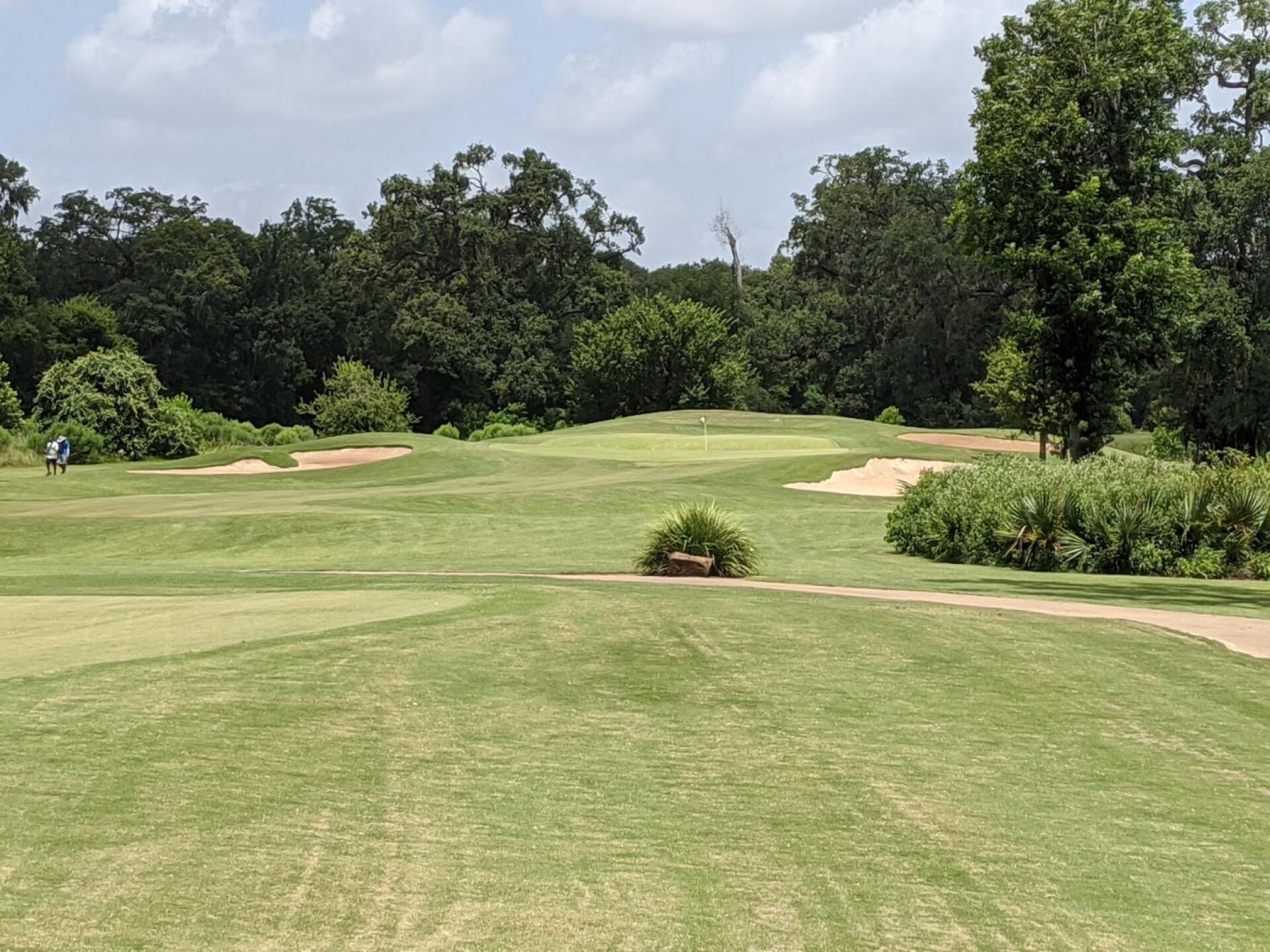 Hole 16 - a long par 3 with a Biarritz green. (Photo submitted by GolferJake78 on 07/15/2020)