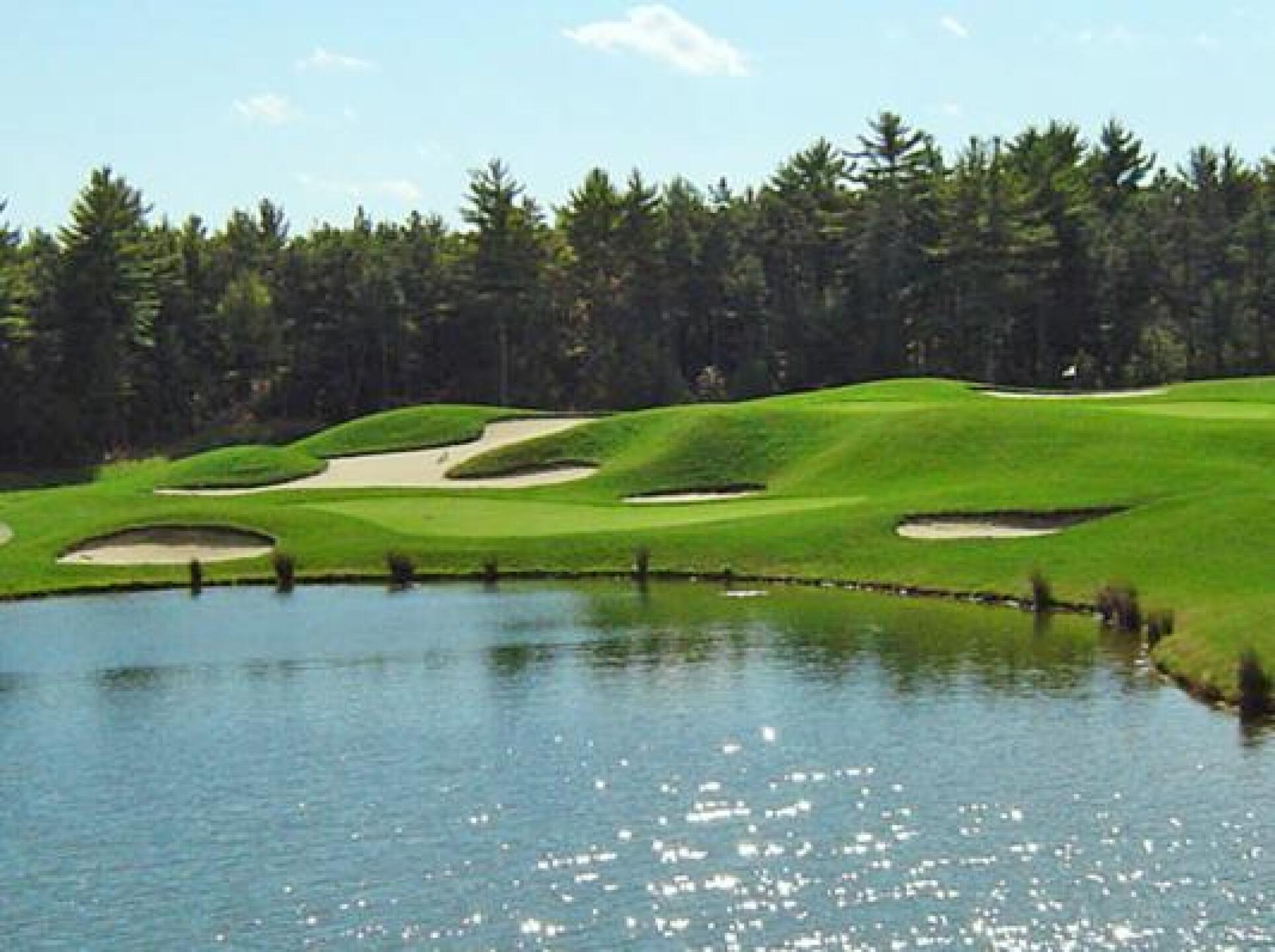 Looking at the 5th green from the tee (Photo submitted by abellando on 07/24/2013)