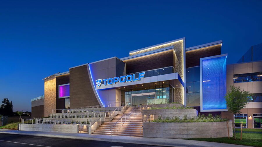 Topgolf Hillsboro by night