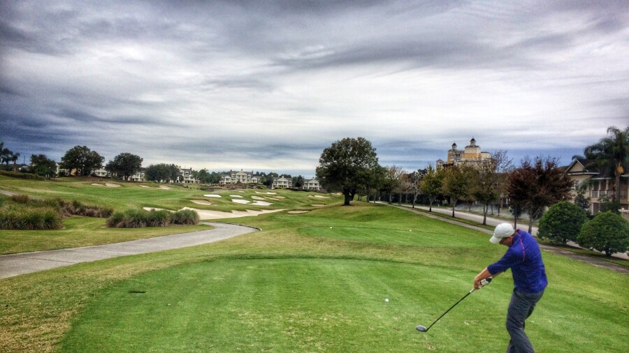 Reunion Resort - Watson course - hole 9 tee shot