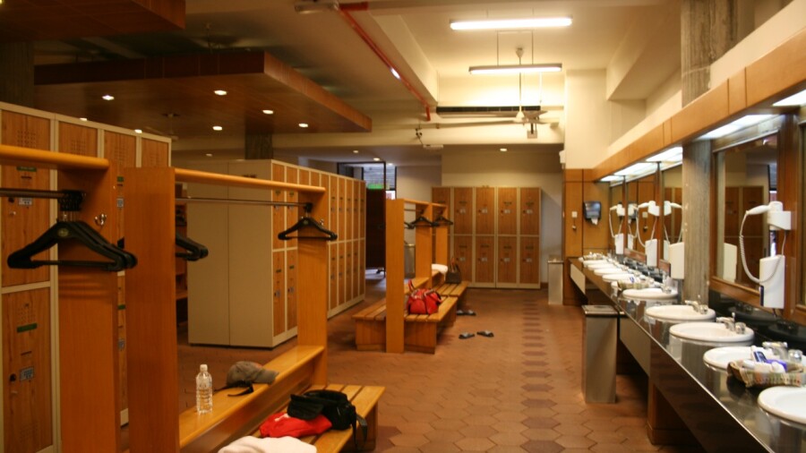 Bunga Raya course at Saujana Golf & C.C. - locker room