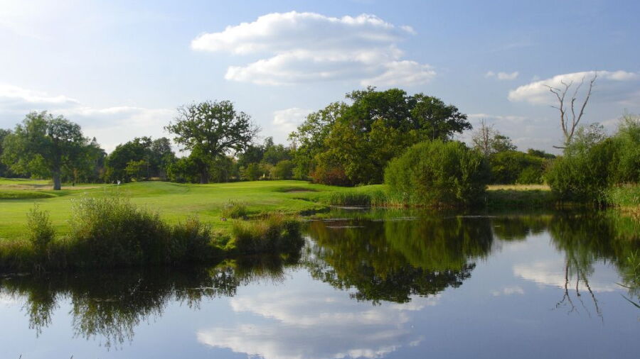 The 6th green at Wokefield Park