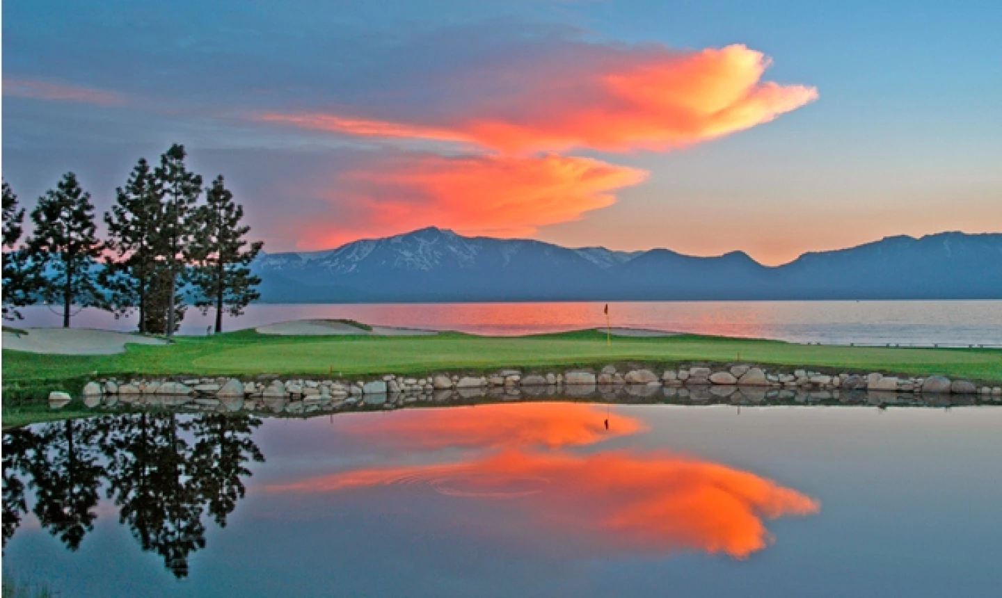 Edgewood-Tahoe golf course - hole 18