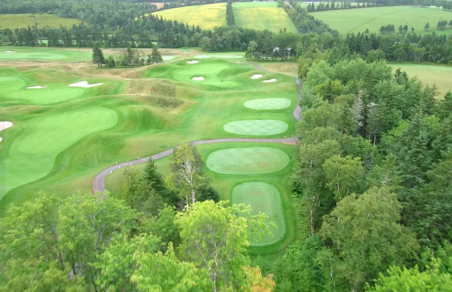 Eagles Glenn GC: Aerial view