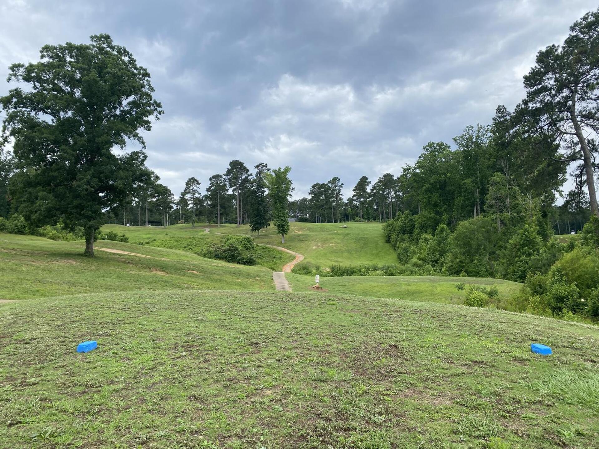 Tee box on 11.  This is an uphill tee shot the type of which you don’t see around Charlotte. (Photo submitted by mrkunis on 06/09/2025)