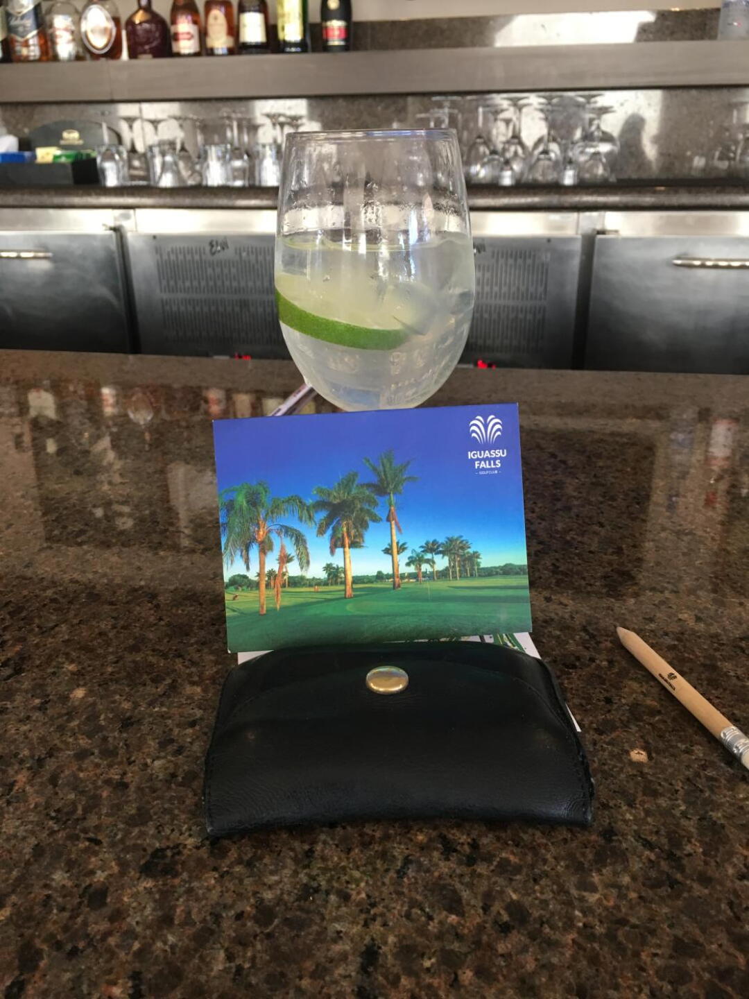 Scorecard and post round G&T (Photo submitted by 94Fccl19KqfSti5cI7cv on 08/13/2019)