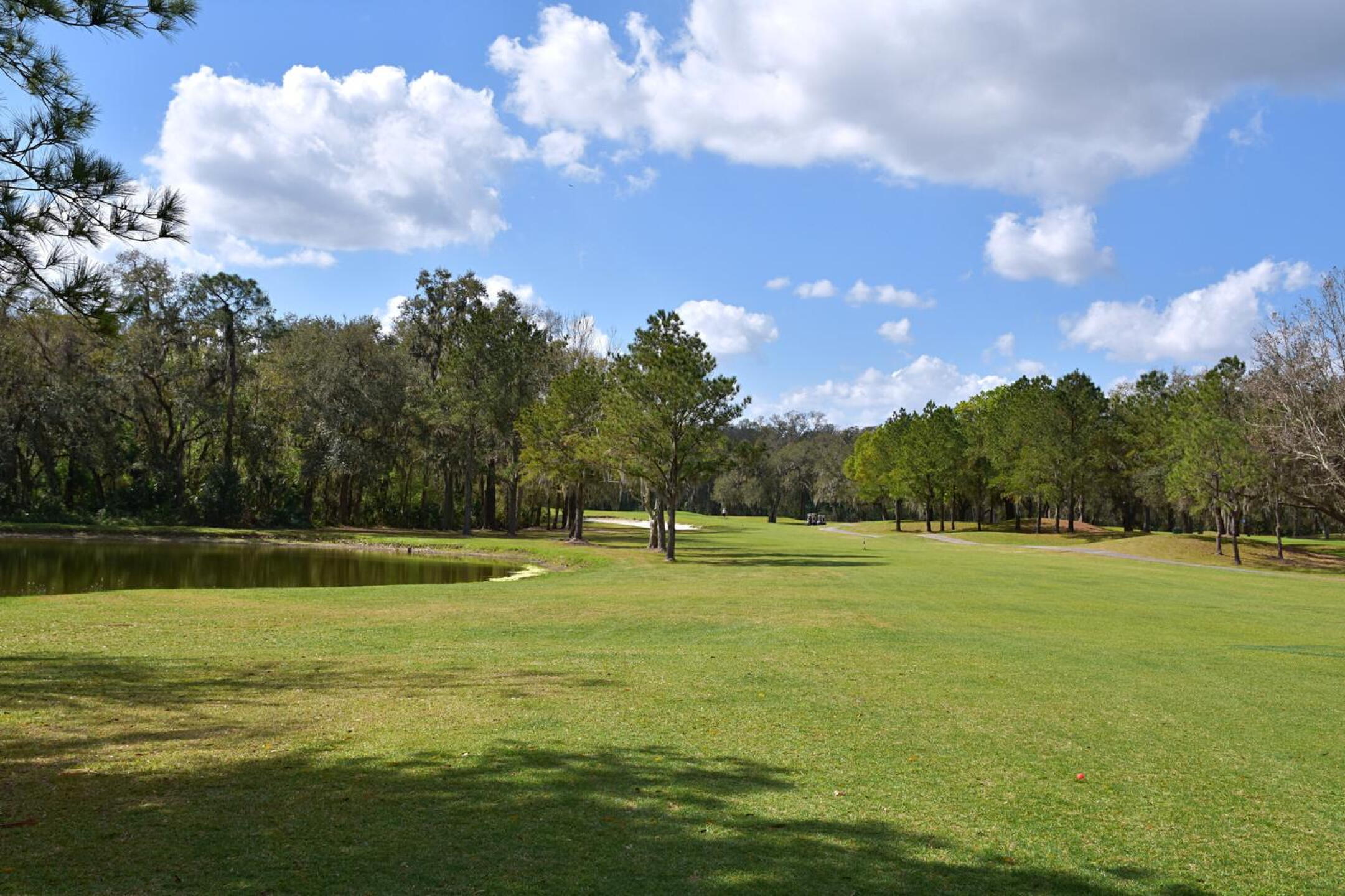 2nd Hole: Par-5, 519 yards: The driving zone allows for a slashing drive off the tee, but on the second shot (viewed here) the fairway narrows like an hourglass. (Photo submitted by AptlyLinked on 02/18/2025)