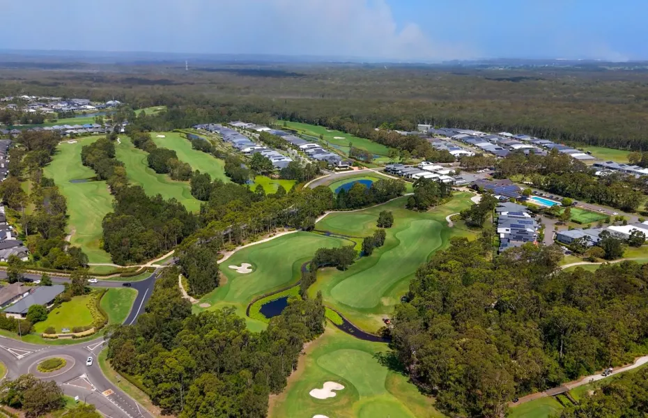 Pacific Dunes GC: Aerial