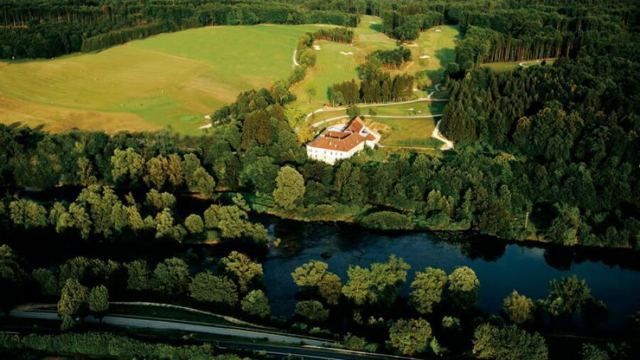 Otocec Castle GC: Aerial view