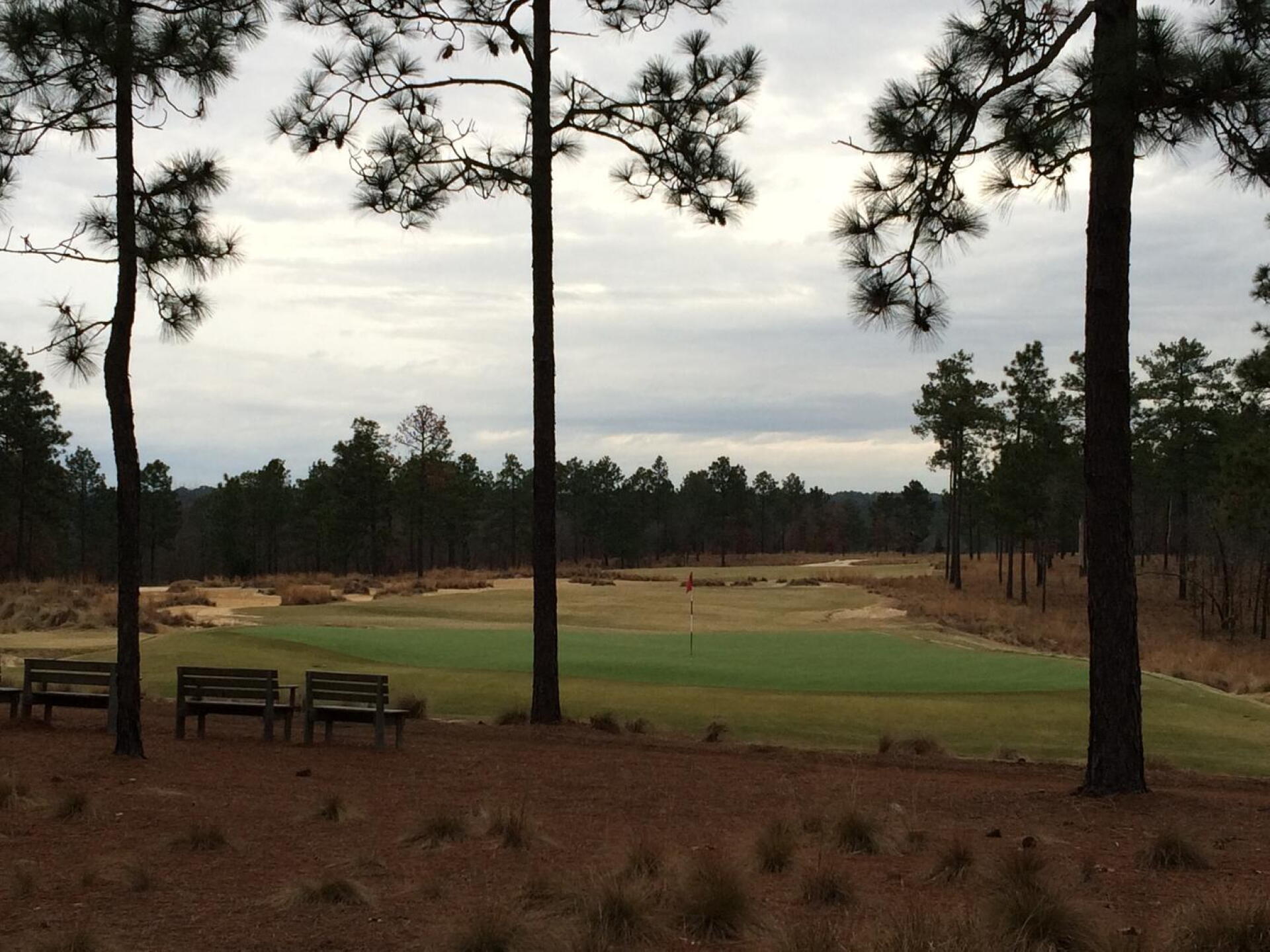 View of the 18th green from the porch of the clubhouse (Photo submitted by BrandonWebb on 01/08/2017)