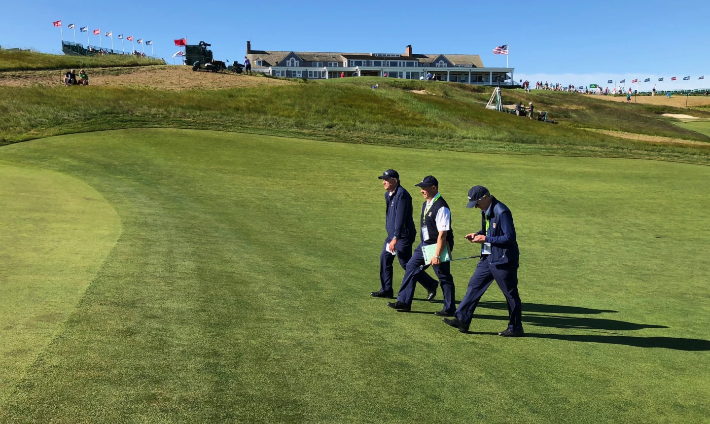 USGA pin setters - Shinnecock Hills 