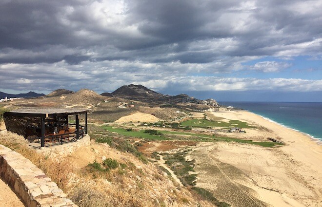 From the clifftop first comfort station (foreground) to the oceanside practice facility (background) in addition to an engaging and scenic golf course, Quivira succeeds in crafting a memorable golf experience.