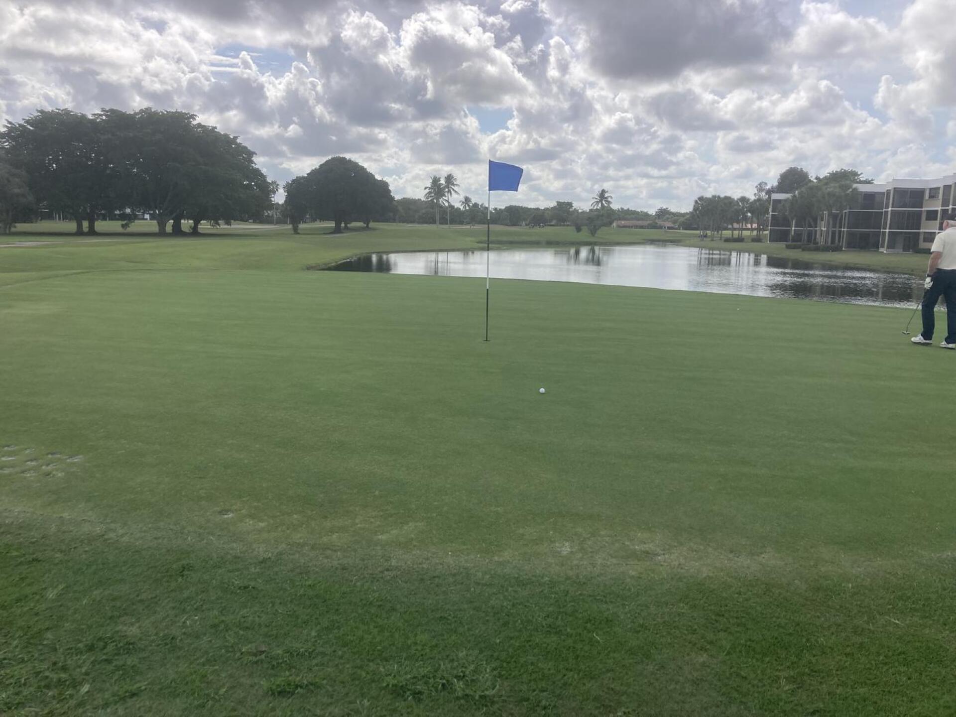 I parred the rebuilt 17th green today. (Photo submitted by RG41402E5F4F4DCD1A7B on 12/12/2023)