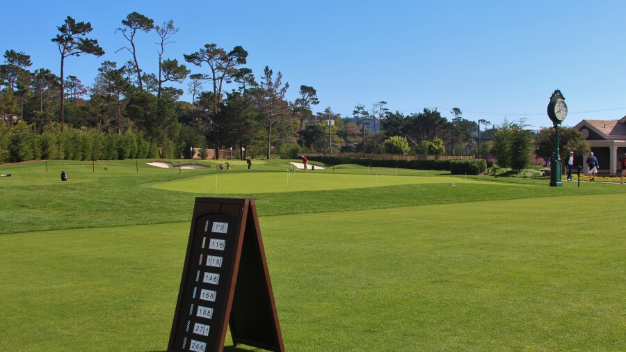 Pebble Beach Golf Academy & Practice Facility - clock