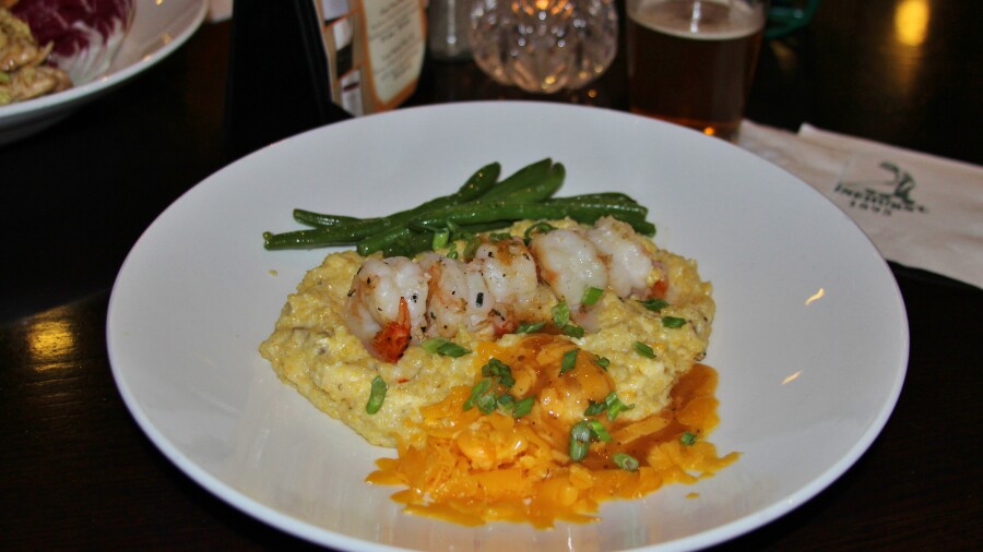 Pinehurst - Ryder Cup Lounge - shrimp and grits