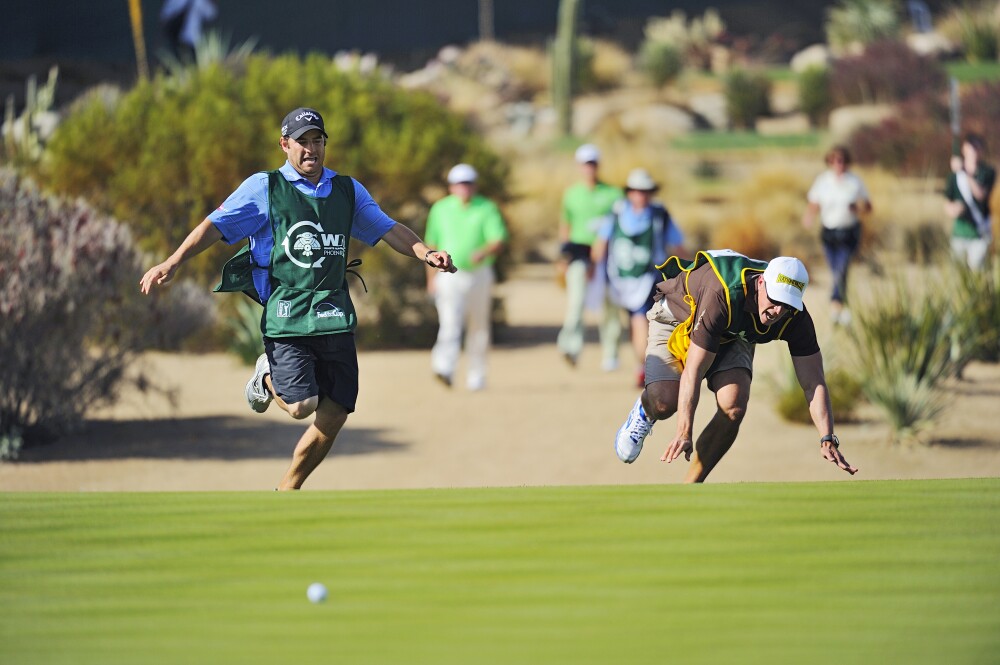 2013 Waste Management Phoenix Open - caddie races