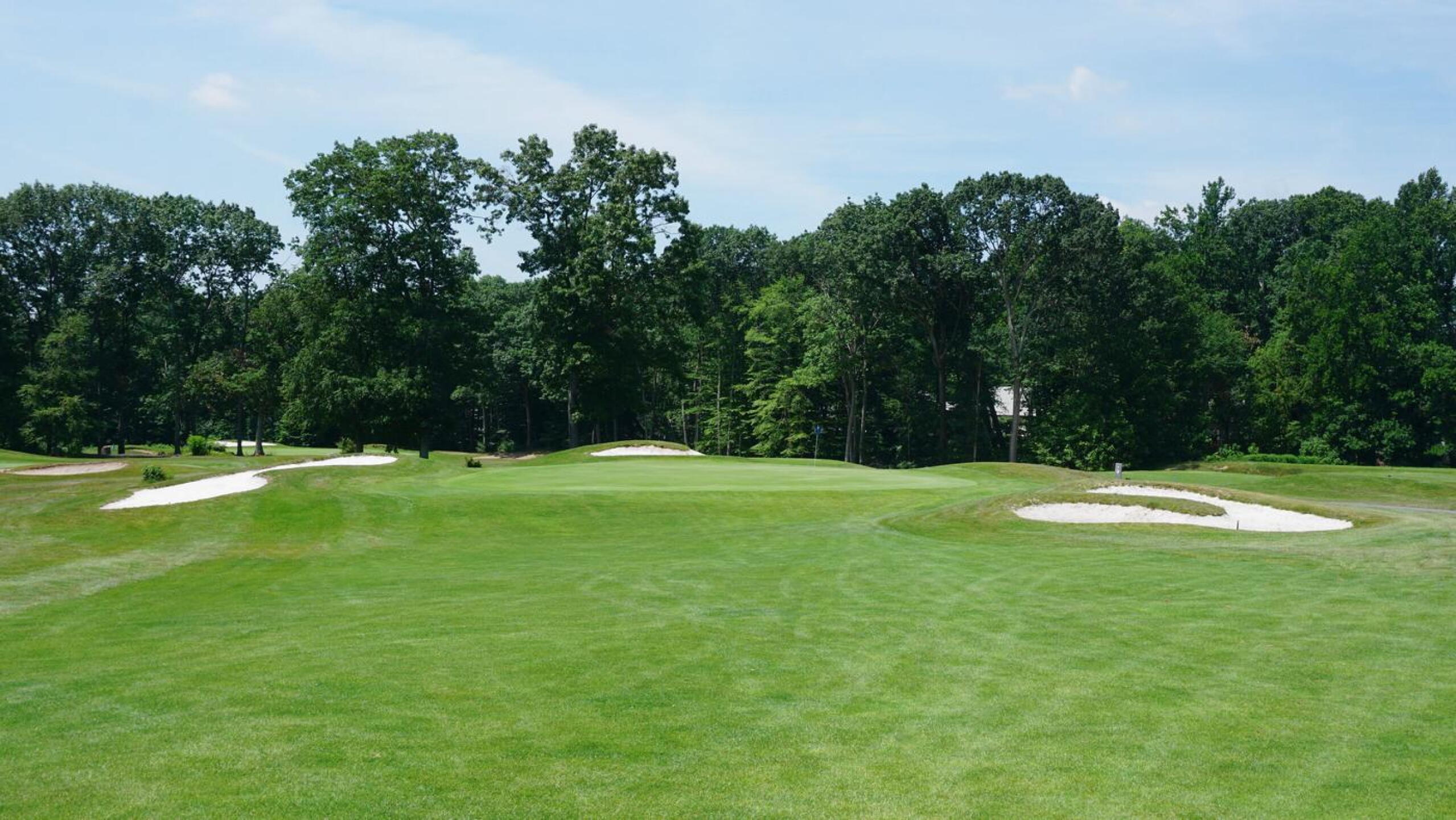 One. 354-yard par four. The 13-index opens things up somewhat gently, yet the green is well-bunkered. (Photo submitted by AptlyLinked on 06/29/2021)