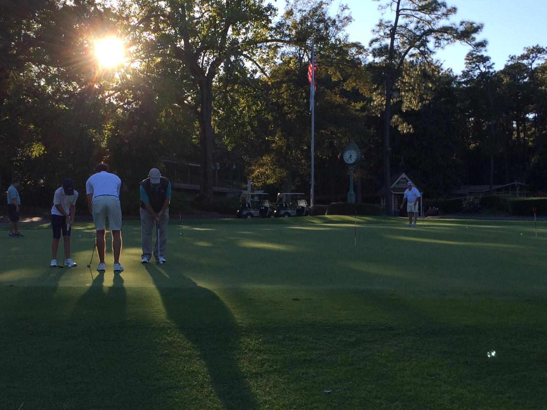 Dawn on the putting green (Photo submitted by MikeBaileyGolf on 10/19/2017)