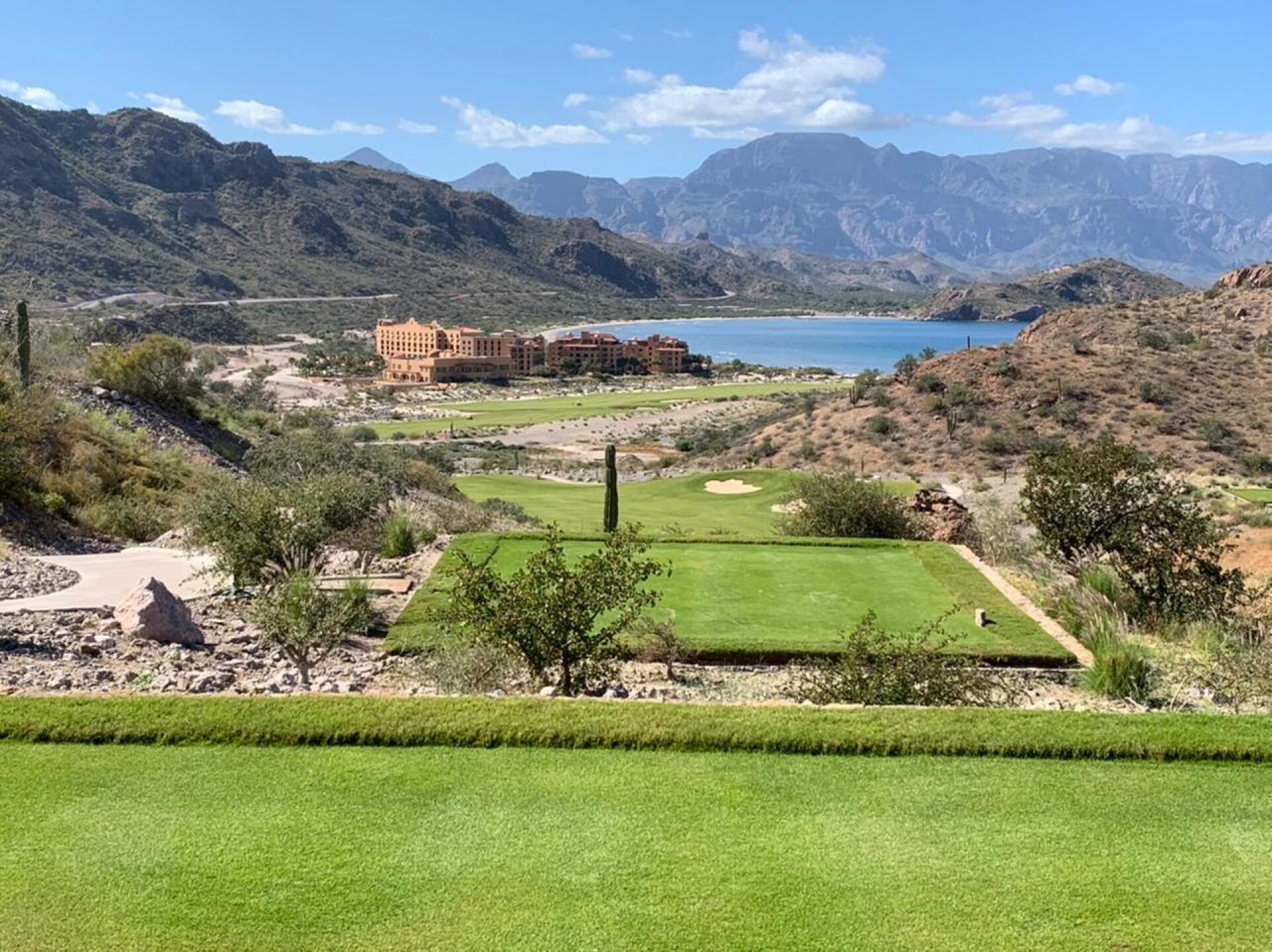 The 18th fairway, with the resort in the background (Photo submitted by u1618538 on 02/12/2020)