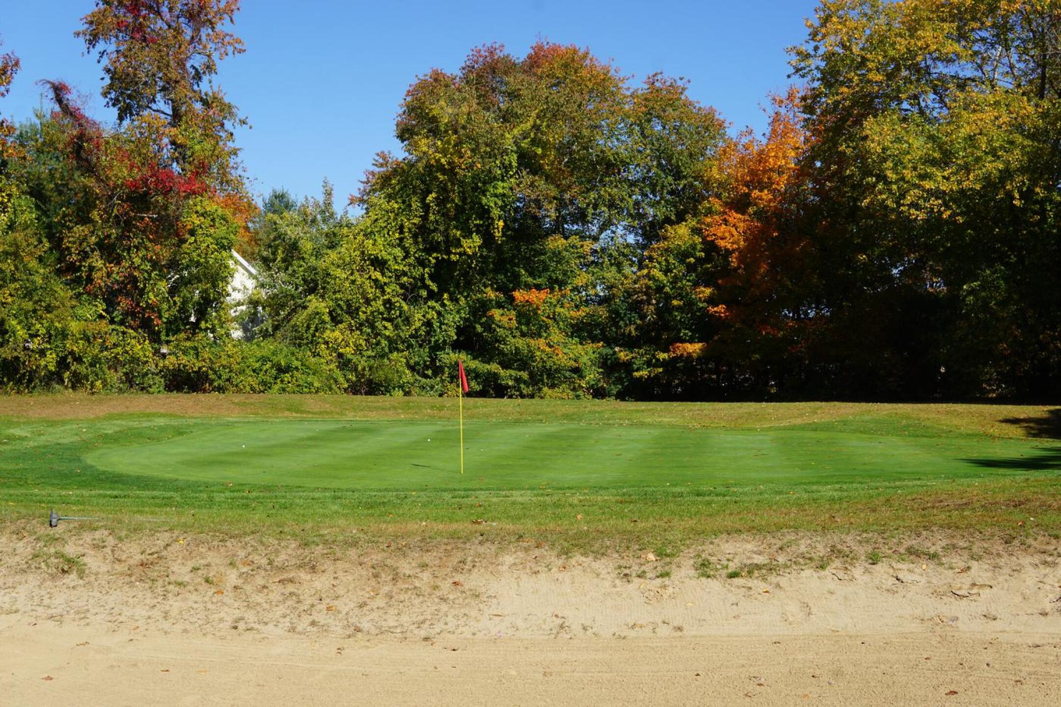 Green seven is protected by a large frontal bunker. (Photo submitted by AptlyLinked on 10/20/2022)