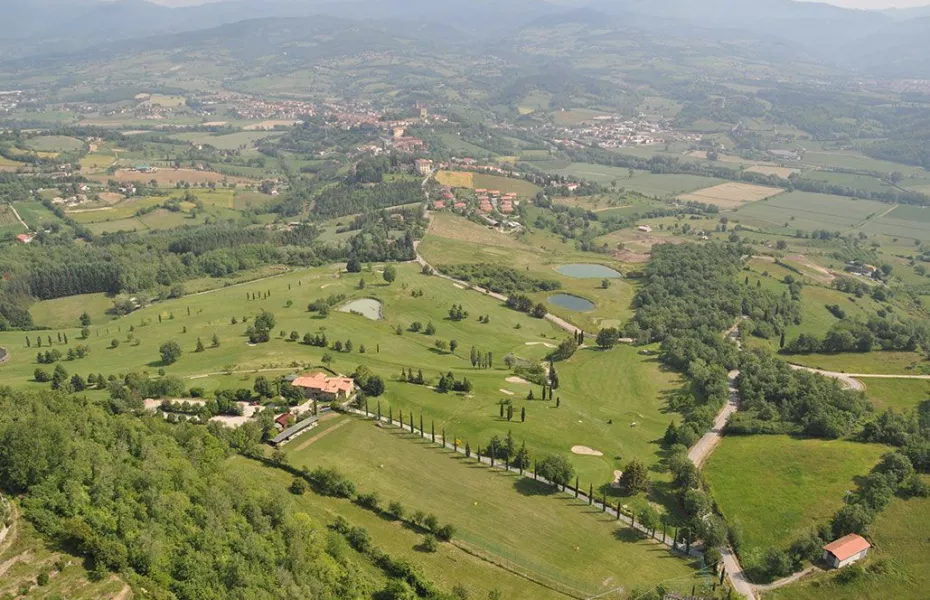 Casentino GC: Aerial view