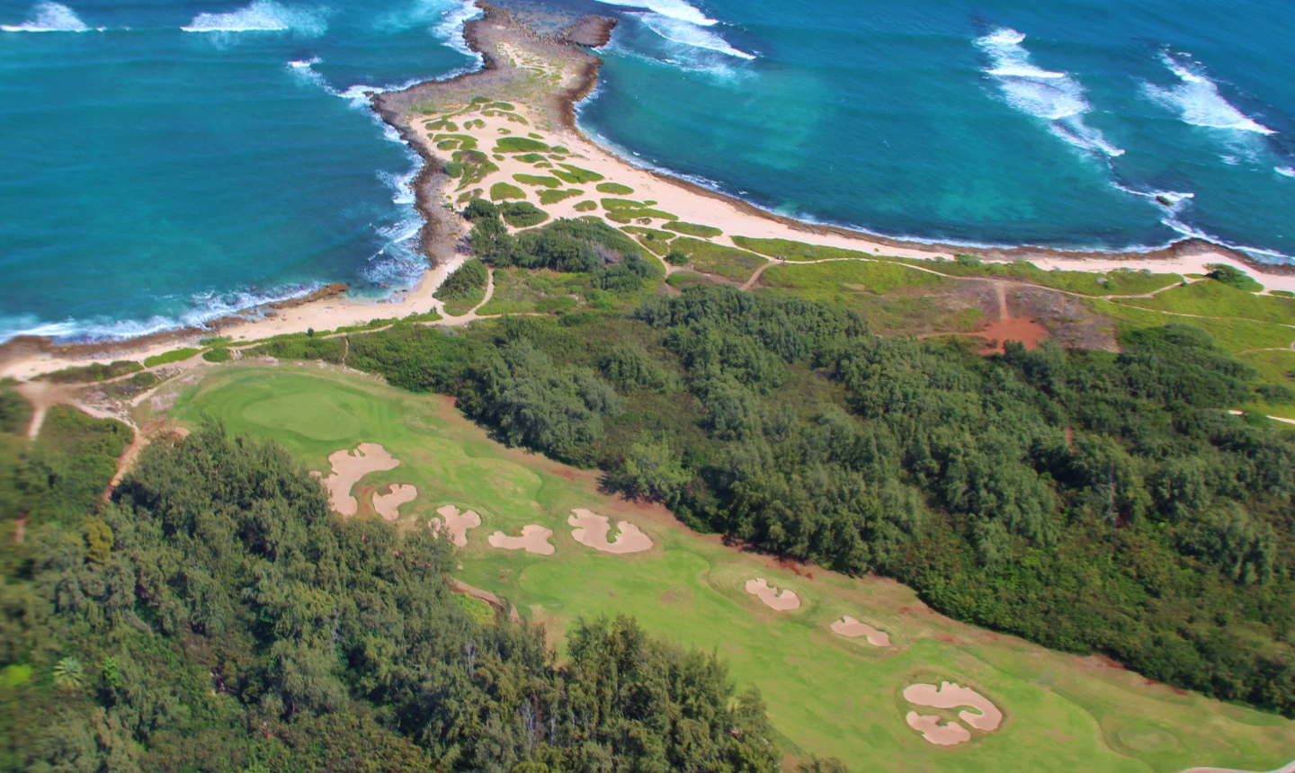 Turtle Bay Resort - Arnold Palmer golf course - 17th