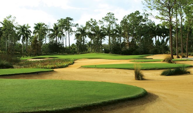 At Tiburon, designer Greg Norman seems to pay homage to the course that dealt him so much pain during the prime of his playing career. (Fly2Golf)