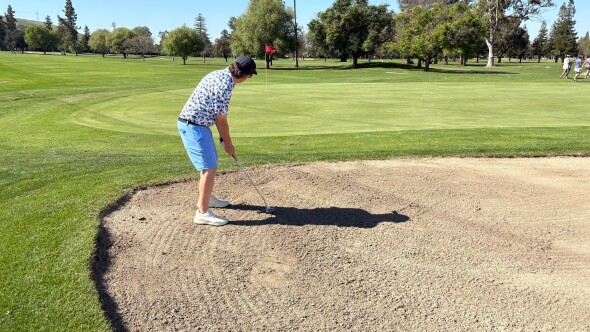 Putting from a bunker 