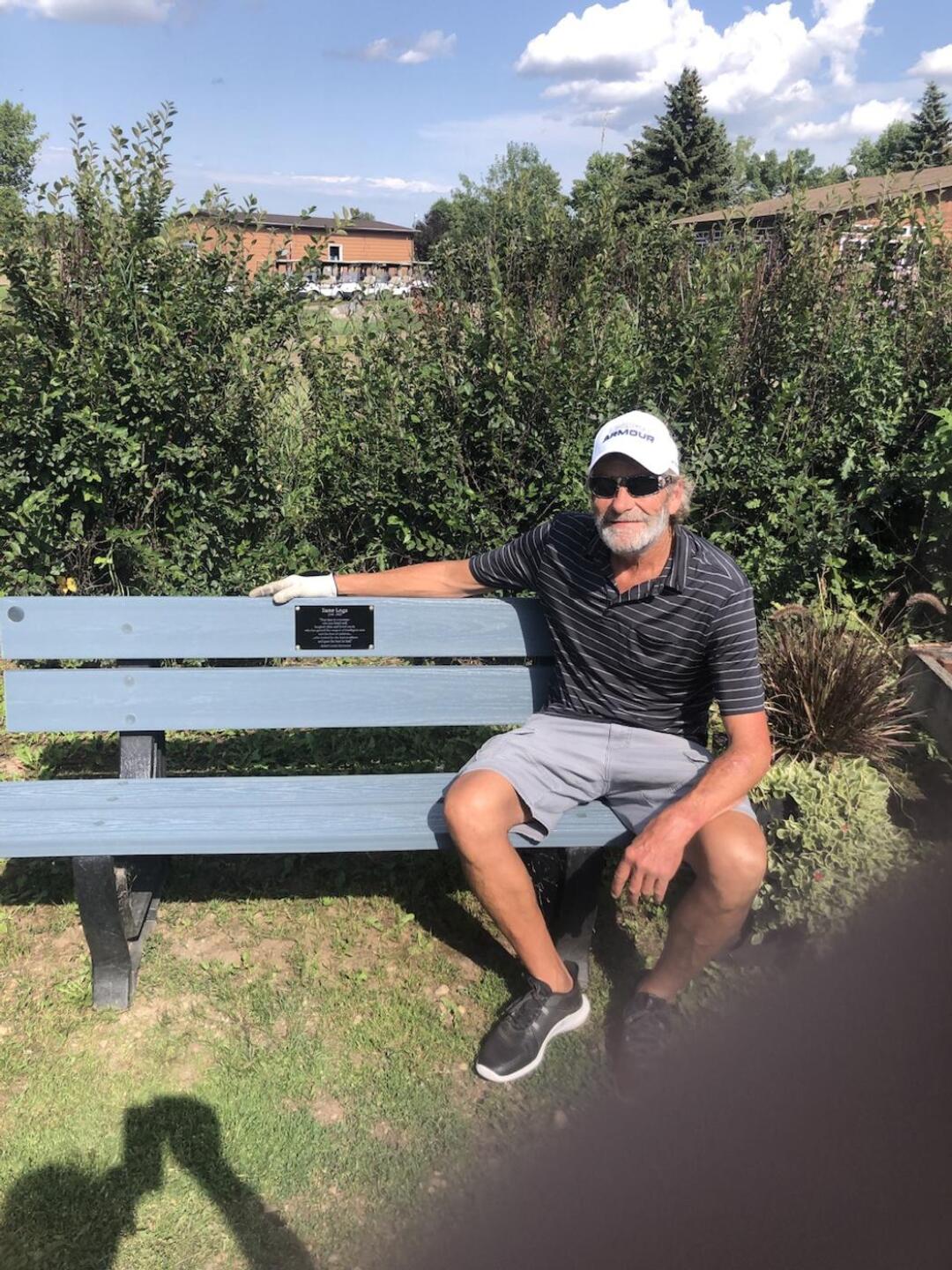 Old neighbor used to golf there lots passed away 2 years ago bench is on the 10 tee Zane Loga (Photo submitted by Dunki on 08/13/2024)