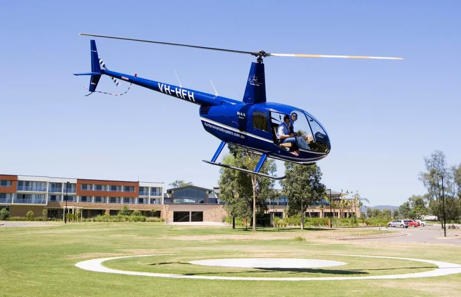 Hunter Valley Golf: helipad