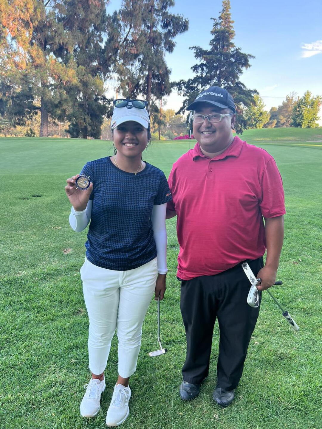 Myself with the Philippine junior golfer Kiara Montebon at Knollwood Country Club (Photo submitted by USNAVYGOLF1986 on 08/01/2023)