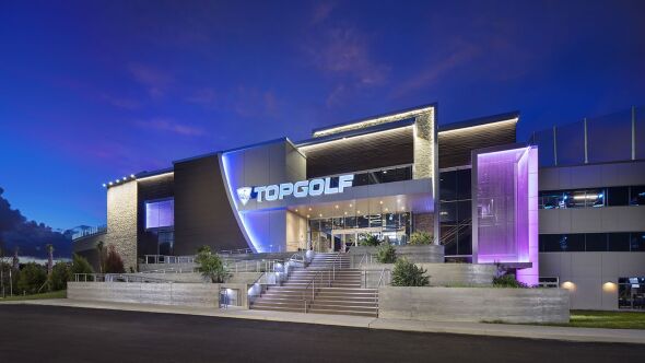 Topgolf Orlando by night