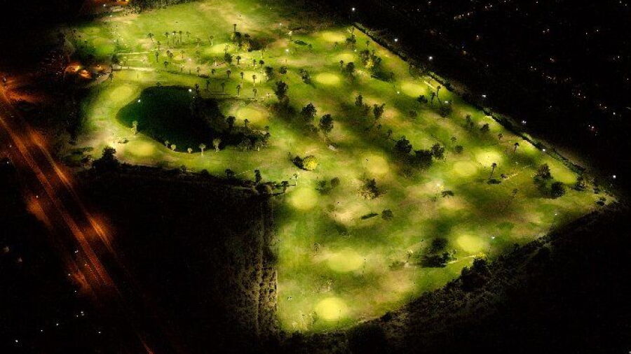 Indio GC: Aerial view