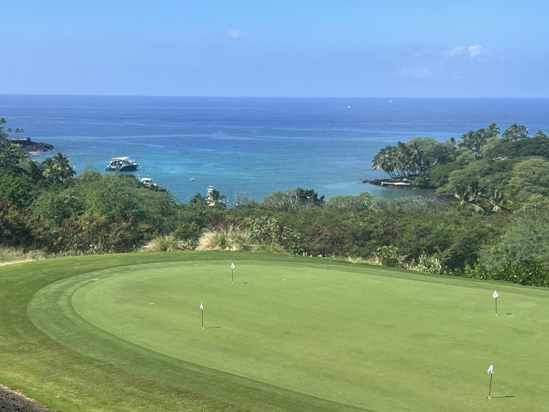 Even the practice green has a beautiful view. (Photo submitted by jacotj on 02/14/2023)