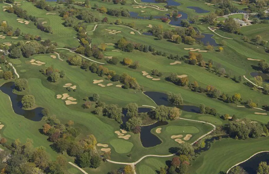Village Links of Glen Ellyn: Aerial view