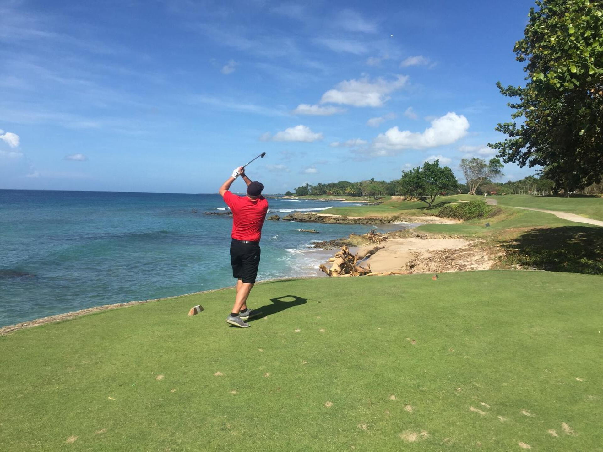 Sticking my 9-iron on the 5th hole. (Photo submitted by KielChristianson on 03/22/2018)