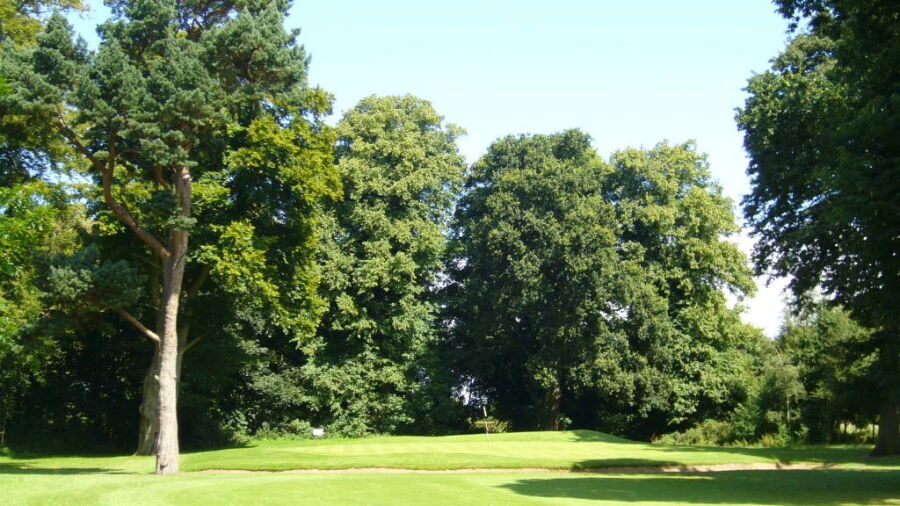 6th green at Eastham