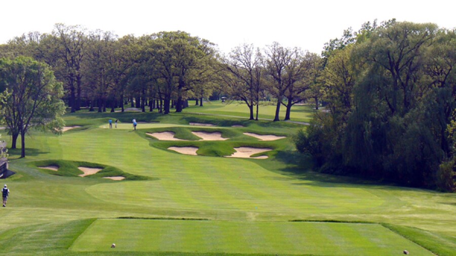 Dubsdread course at Cog Hill - hole 8