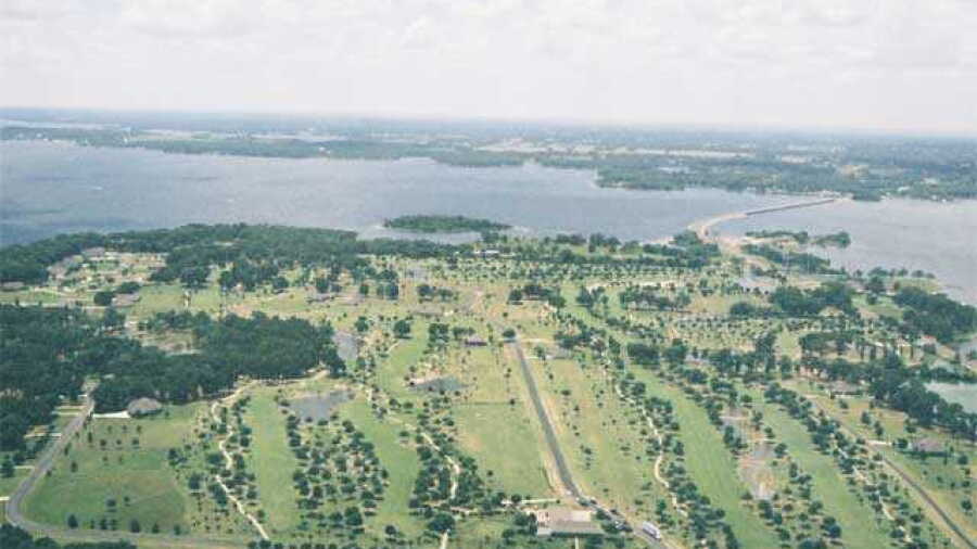 Lake Fork GC: Aerial view