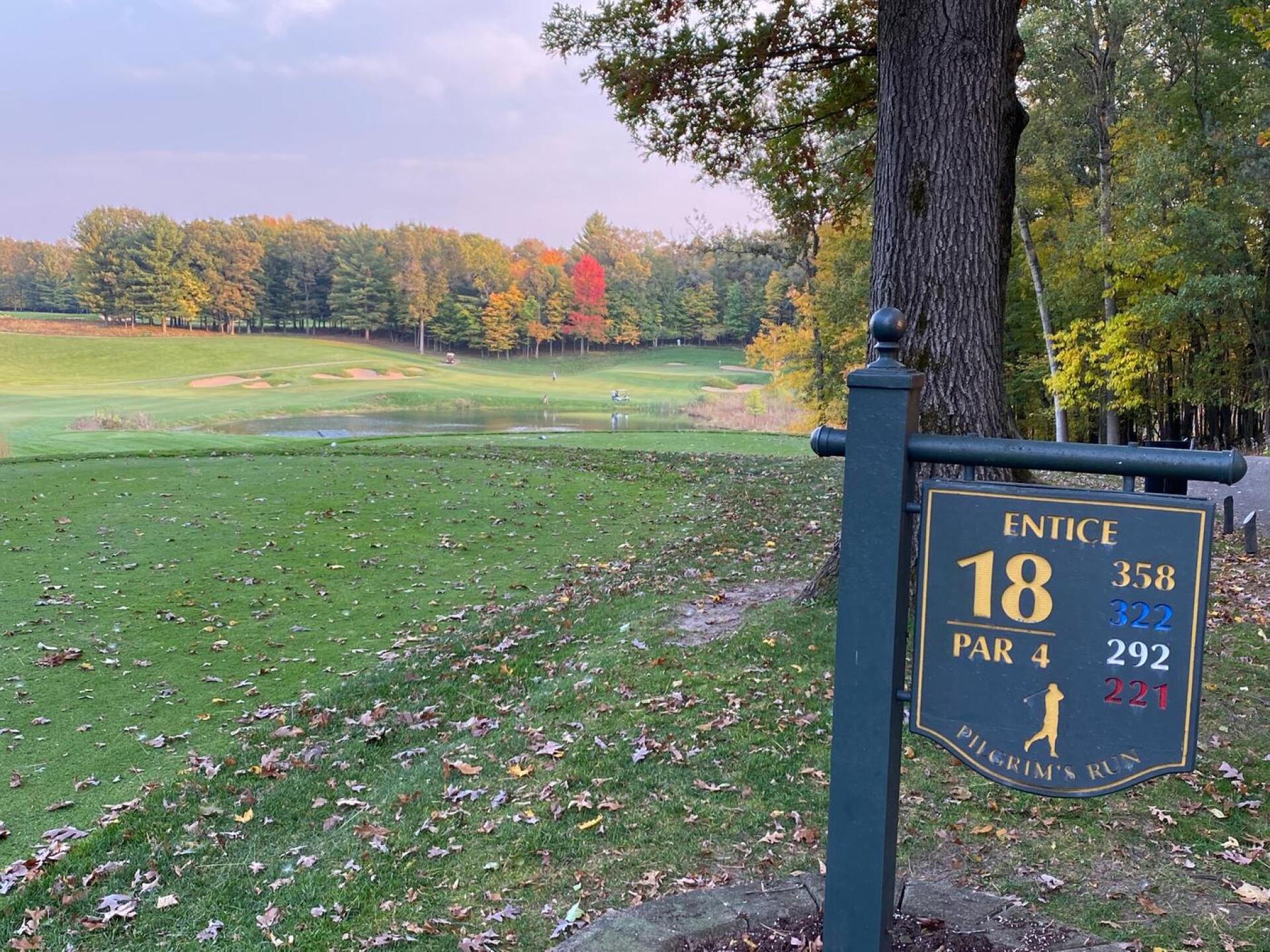 Great Finishing Hole. Risk/Reward!! (Photo submitted by u000007354567 on 10/10/2020)