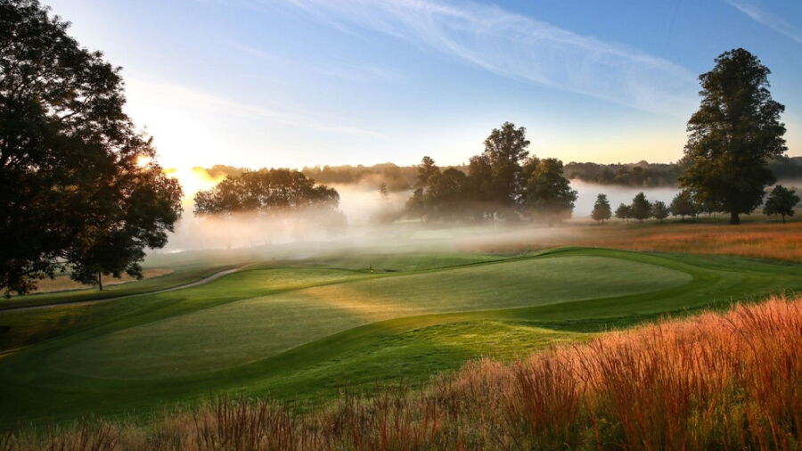 7th green at The Grove