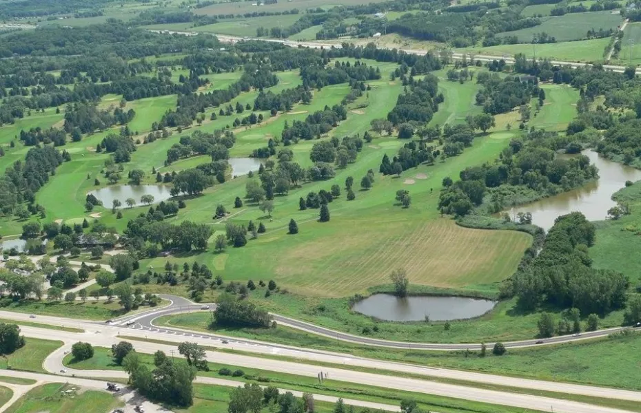 Yahara Hills GC: Aerial view