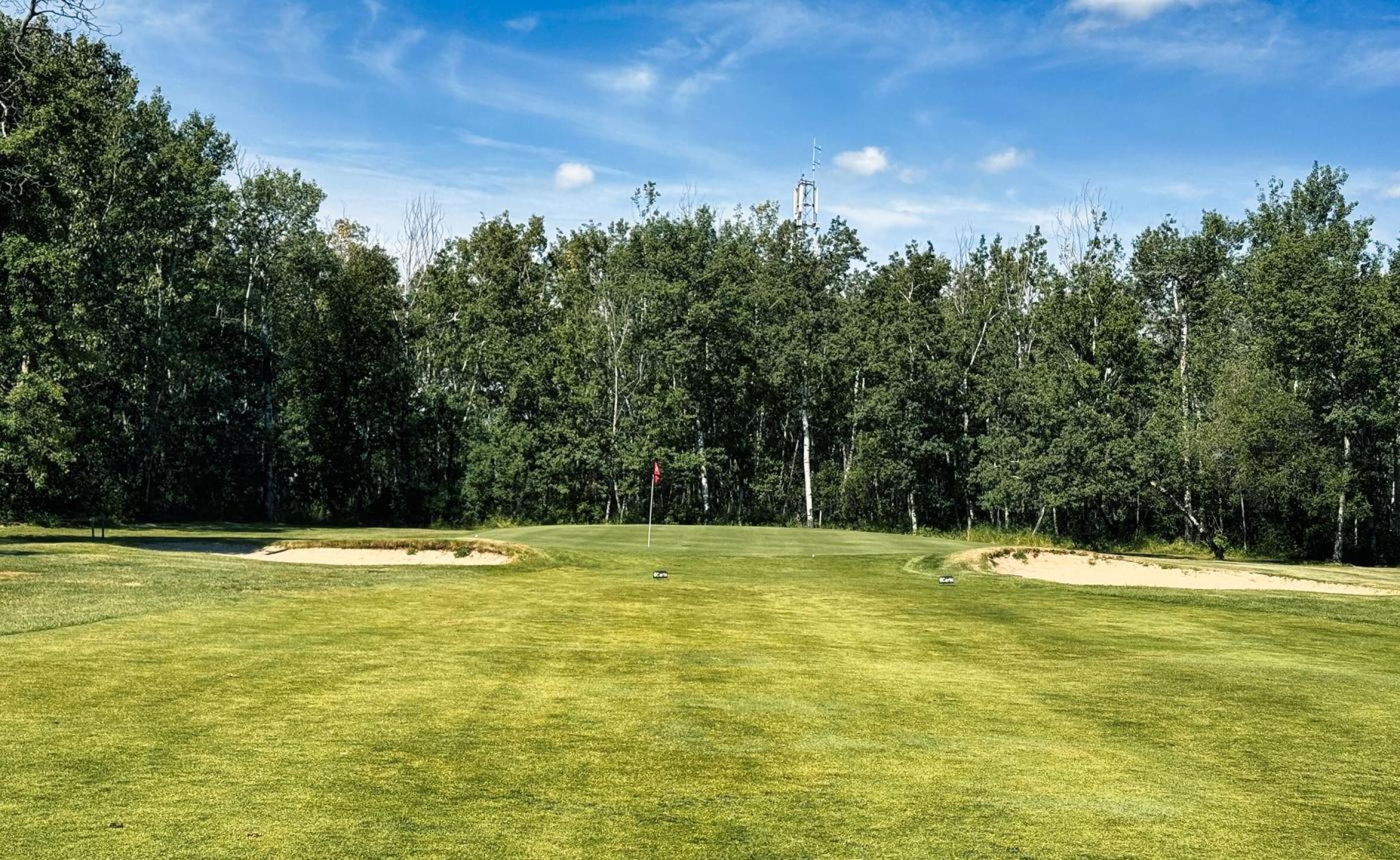 Cold Lake G&WC, Hole 8, Par 4, 345 yds (Photo submitted by DYakimec on 08/03/2025)